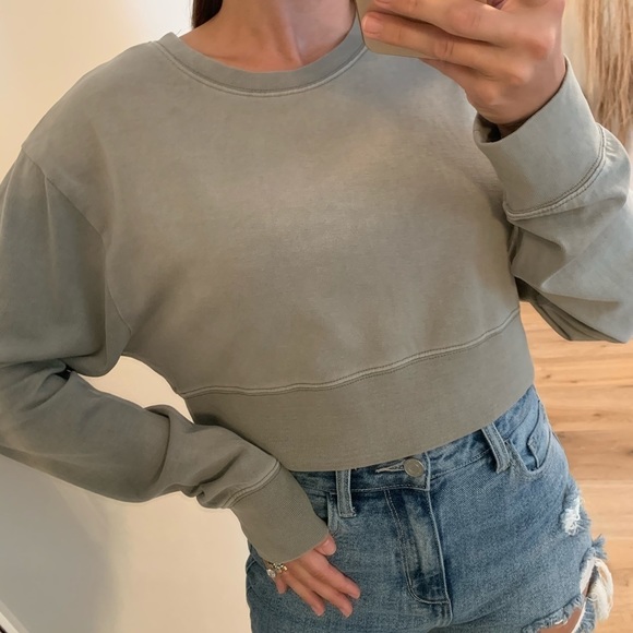 mrsalliexo Sweaters - 🆕LAST Grand Cropped Sweater, Olive